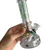 6.3in Glass Beaker Bong Water Pipes with Green or Blue Spider Web Patterns for Tobacco Smoking Happy Holloween Gift