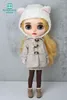 Docktillbehör Blyth kläder Azone OB22 OB24 Acessory Fashion Woolen Coat tröja leggings Toy Gift 230904