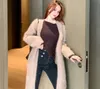 Womens Sweaters Autumn Woman Cardigan Loose Soft Coat Sweater Long Length Mink Cashmere Clothes JNS022 230904