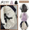 학교 가방 tas sekolah lucu tali bahu dapat disesuaikan anak perempuan ransel dasi kupu kupu nyaman kapasitas besar nilon tas buku 230905