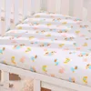 Täcken Baby Fitted Sheet Born Cotton Soft Crib Bed Barn Madrass täcker 230904
