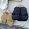 Gilet coréen enfants hiver rembourré gilet vêtements d'extérieur gilet enfant manteau garçon vêtements de plein air en vrac bébé gilet pour fille dans des vêtements externes 230904