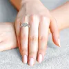 Anneaux de mariage Bague de fiançailles en pierre 3, bagues en argent Sterling 925 pour femmes, bague d'anniversaire, bagues de mariage en argent 925, bijoux 230904