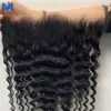 Perruques synthétiques Bundel gelombang dalam 30 38 40 inci dengan depan 13x4 HD bundle rambut Remy renda Brasil pour wanita hitam penutupan 230905