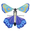 Magiska rekvisita 3D Butterfly Kids Toys Fly Childrens A4284 Drop Delivery Gifts Puzzles Dhokd