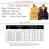 Waistcoat Two-Sided Wear Kids Toddler Vest Cartoon Print Button Down Girls and Boys Vest Children's Coat Children Vest Waistcoat 230904