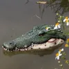 Résine créative flottant crocodile hippopotame effrayant statue extérieure jardin étang décoration pour la maison jardin Halloween décor ornement T2001250a