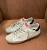 Projektant do stare brudne buty złota gwiazda Casual Buty Super Star Brand Women Sneakers Nowe wydanie luksusowe buty cekinowe klasyczne gęsi białe trampki