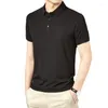 Men's Polos Summer Polo T-Shirts For Men Clothes Fashion T-shirt Casual Short Sleeve Tee Thin Mens Solid Color Camisas De Hombre