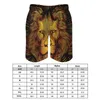 Shorts pour hommes Lion Gym Summer Lines Portraits Classic Board Pantalons courts Running Surf Séchage rapide Maillots de plage imprimés