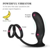 Vibrateurs PHANXY Mâle Prostate Massage Vibrateur Plug Anal Silicone Stimulateur Butt Retard Éjaculation Anneau Jouet Pour Hommes 230904