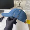 Casquette för pojke tjej denim kvinnor hatt designer män duk mössa högkvalitativ broderad logotypboll cap inklusive låd föredragen gåva