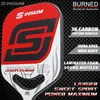 Squash Racquets INSUM BURNED Pickleball Paddle 3K Carbon Fiber Surface Dura Edgeless Tech 19.6mm PP Core Pickleball Padel 230904