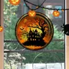 Party-Dekoration, Halloween, statische PVC-Fensterglas-Aufkleber, bunt, Horror-Schloss, Katze, statische Wandaufkleber, kleberfrei, Dekorfolie, Party-Heimdekoration x0905