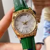 Caijiamin-relógios masculinos para mulheres relógio automático para homens 36/41mm ouro rosa verde rosto relógios de pulso clássicos de aço inoxidável