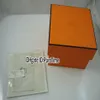Boîte de montre Orange de haute qualité, boîte de montre originale pour hommes et femmes avec carte de certificat, sacs en papier cadeau H Box Puretime248O