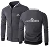 Andere sportartikelen AutumnWinter Herenjas Modemerk Heren J Lindeberg Print Zip Stand Kraag Top Golf Katoenen Jas 230904