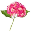 Couronnes de fleurs décoratives Fleur d'hortensia artificielle 80 cm / 31,5 fausses hortensias simples en soie 6 couleurs pour centres de table Accueil Party Drop Dhxsh