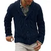 Pulls pour hommes Hommes Pull Manteau Cardigan élégant Bouton à la mode Fermeture Veste en tricot pour l'automne hiver une garde-robe incontournable