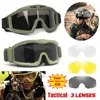 Taktische Sonnenbrille JSJM Verschiedene Stile 3 Objektiv Taktische Schutzbrillen Männer Militär Schießen Schutzbrille Outdoor Jagd Winddichte Staubdichte Schutzbrille 230905