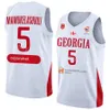 Tryck basketball Georgia 35 GOGA BITADZE JERSEY 25 THADDUS MCFADDEN 23 Shengelia 5 Mamukelashvili 4 Rati Andronikashvili 9 Giorgi Shermadini Shirt 2023 World Cup