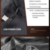 Chalecos para hombres 9 zonas de chaleco calentado Chaquetas eléctricas calentadas Hombres Mujeres Ropa deportiva Abrigo calentado Abrigo térmico de grafeno Chaqueta térmica USB para acampar 230904