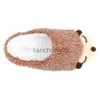 Pantoufles Millffy mignon brun hérisson pantoufle cortoon comy maison intérieure pantoufle chaude dessin animé pantoufles en peluche femmes pantoufle animal X0905