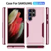 Mobile Phone Cases For Samsung Galaxy S23 S22 Plus Ultra S21 S20 FE S Series Soft TPU Hard PC 2 in 1 Design Full Protection Heavy Duty Shockproof Back Cover