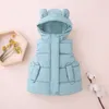 Weste Kinder Weste Jacken Für Mädchen Oberbekleidung Winter Dicke Plus Samt Junge Jacke Jahr Kostüme Warme Mäntel Baby Kinder Kapuzenweste 230904