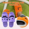 Slipare Fashion Pumpkins Demon Plush Slipper för Halloween Autumn Winter Warming Tisters Present till födelsedag x0905