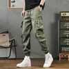 Pantaloni da uomo Primavera Autunno Thin Cargo Uomo Multi-tasca Jogger Maschio Plus Size Casual Oversize Abbigliamento Varsity College 2023