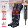 Masseurs de jambes masseur avec compression d'air pour les muscles de la circulation détendre les pieds mollet cuisse dispositif séquentiel contrôleur portable 230904