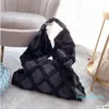 Bolsos de diseñador para mujer bolso de compras estilo vaquero euroamericano estilo bolso de compras con flecos de celosía de diamantes pieza de lienzo con cuentas con alta calidad 294D