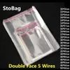 StoBag 100pcs Clear Self Adhesive Cello Cellophane Bag Self Sealing Plastic Bags Clothing Jewelry Packaging Candy OPP Resealable Y2794