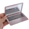 Kompakta speglar 1pc Creative Laptop Shape Mini Pocket Laptop Portable Folding Mirror Compact Makeup Cosmetic Pocket Mirror Beauty 230904