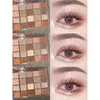 Sombra de olho 24h paleta perolada sombra brilho terra cor sombras brilhantes sombra de olho palete maquiagem pigmentos para ojos cosméticos 230904