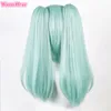 Cosplay Wigs Anime Rebecca Cosplay Wig Anime Cosplay Rebecca Wig 45cm Short Cyan Hair Heat Resistant Synthetic Hair Becca Party Wigs Wig Cap 230904