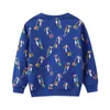 Hoodies Sweatshirts Jumping Meters 27t Ankomstfåglar Autumn Boys Girls With Animals Print Långärmad baby Hooded Sport Shirts 230904
