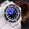 Relógio de luxo pulseira de aço inoxidável 44mm azul james cameron 126660 relógio masculino automático moda masculina relógio de pulso204m
