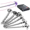 Adult Toys Stainless Steel Urethral Toy for Men Dilator Sounds Penis Plug Beads Glans Cap Stim Insert Prostate Electric Shock Sex 230904