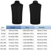 Men's Vests Thermal Warm Vest 9 Area Heating USB Electric Heating Vest Smart with Zipper Pocket Men Women Sportswear Heated Coat for Camping 230904