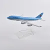 Aircraft Modle Jason Tutu 16cm Korean Air Boeing 747 Model samolotu Diecast Metal 1/400 Skala samolotowa Kolekcja prezentów Drop 230904