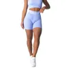 Kvinnors shorts nvgtn sport sömlösa shorts spandex shorts kvinna fitness elastisk andningsbar höftlyftande fritidsport som kör 230905