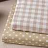 Tessuto Tessuto di cotone e lino Panno per patchwork Quilting Tessuti a pois Borse fai da te Abbigliamento per bambini Abito Cucito fatto a mano Materiali tessili 230904