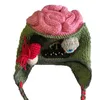 Beanieskull Caps Bomhcs Zombie Eyes Knitted Beanies Party Halloween Costume Accessory Gifth Hat S 4850cm l大人5361cm 230904