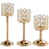 Candle Holders Crystal Holder Candlestick Votive Pillar Stand For Dining Room Decor