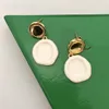 Boucles d'oreilles pour femmes, Triangle vert, émail, sens supérieur, tempérament, personnalité, géométrie, blanc, rose, boucles d'oreilles au choix