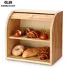 Bamboe brooddoos opbergbakken bakken met snijplank dubbele lagen lagen grote voedselcontainers keuken organisator home decor 20101282c