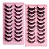 False Eyelashes 210Pairs 3D Mink Lashes russian strip lash Dramatic Faux Cils Makeup Wholesale Fake Eyelash Extension maquiagem 230904