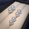 Stud Earrings 8mm White Simulated Pearl For Women Girls Earring Jewelry On Ear Ball Pearls Bijouteria Brincos